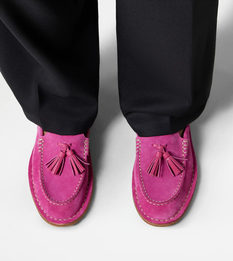 Tod's SABOTS IN SUEDE - PINK outlook