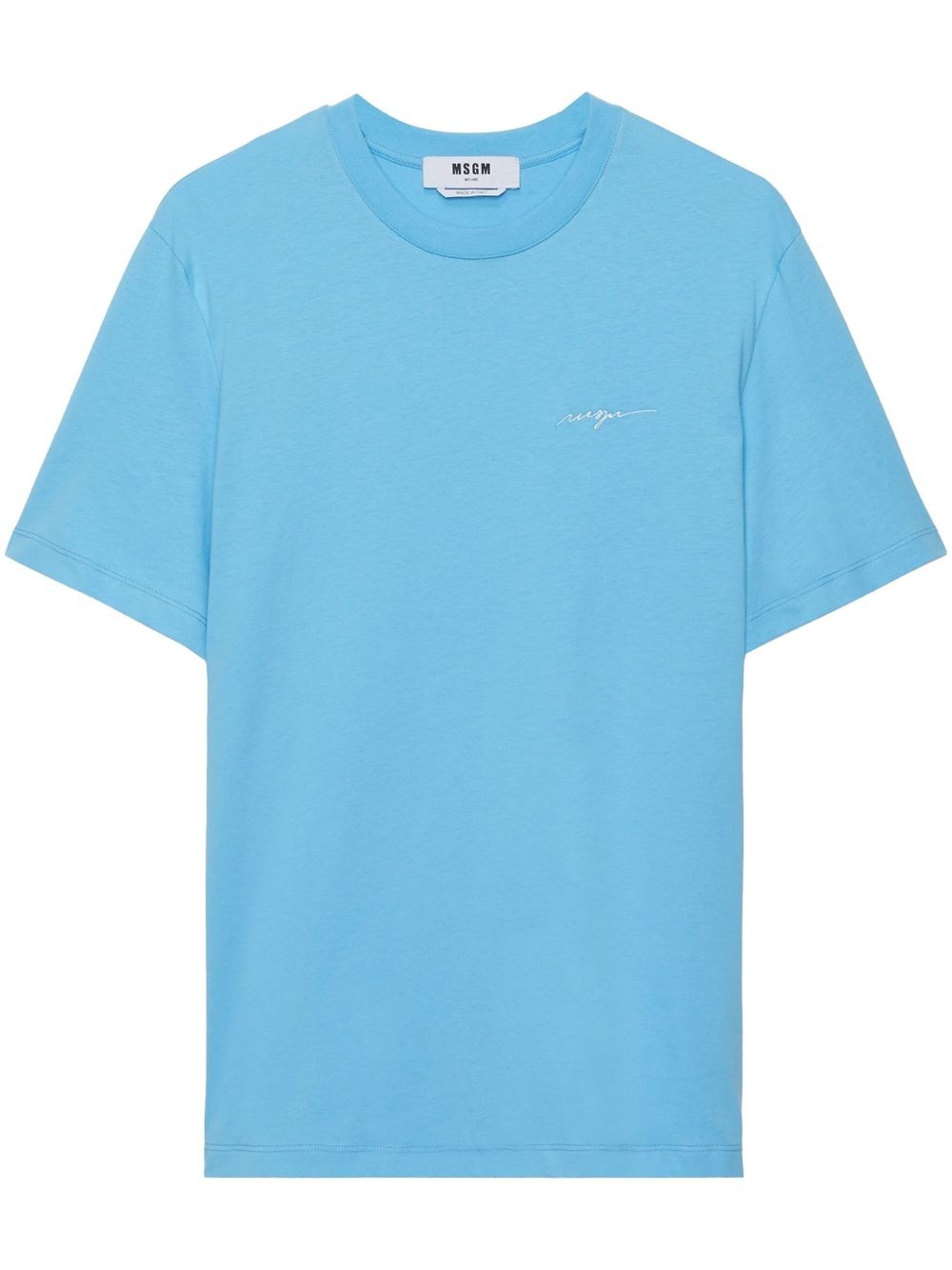 logo-embroidered T-shirt - 1
