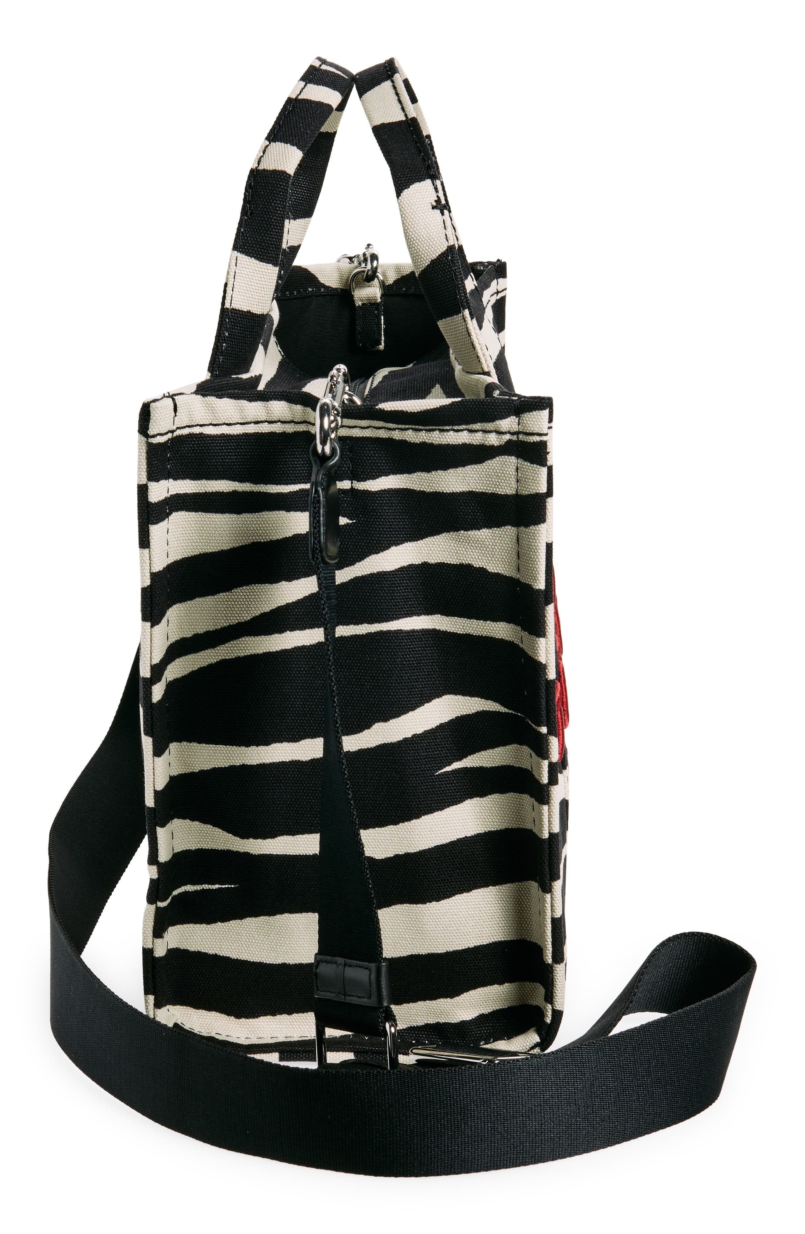 Marc Jacobs The Medium Canvas Tote in Black/White at Nordstrom - 6