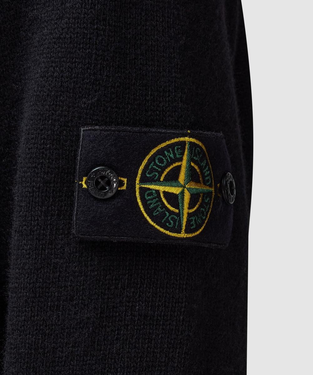 Lambswool half button sweater - 5