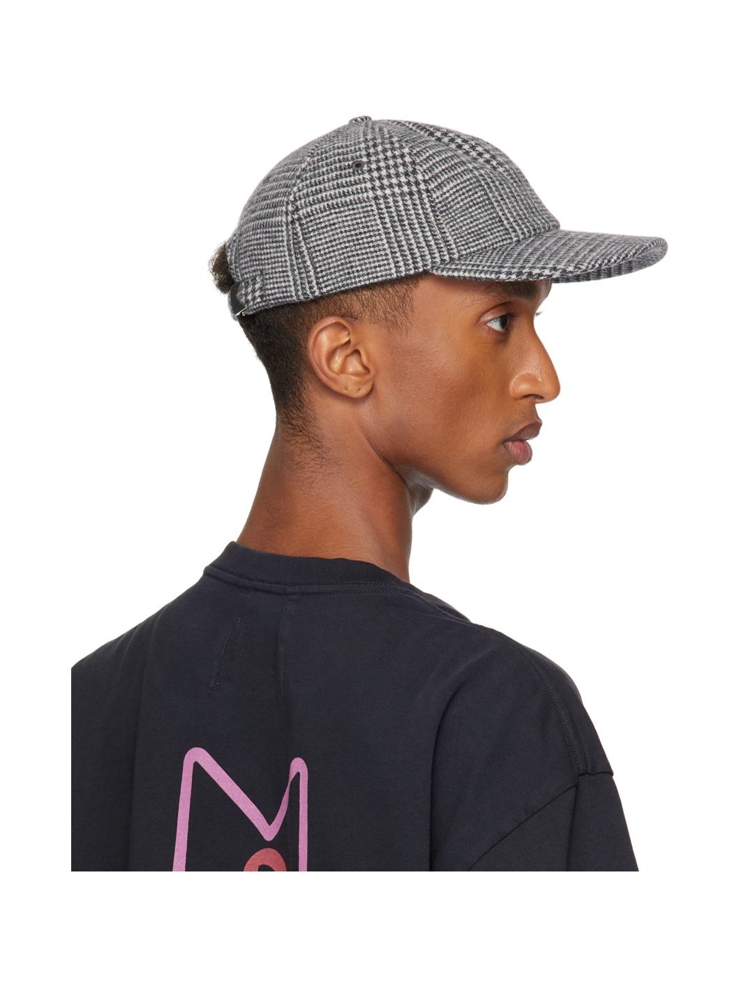 Black & White Wrap Logo 6-Panel Cap - 3