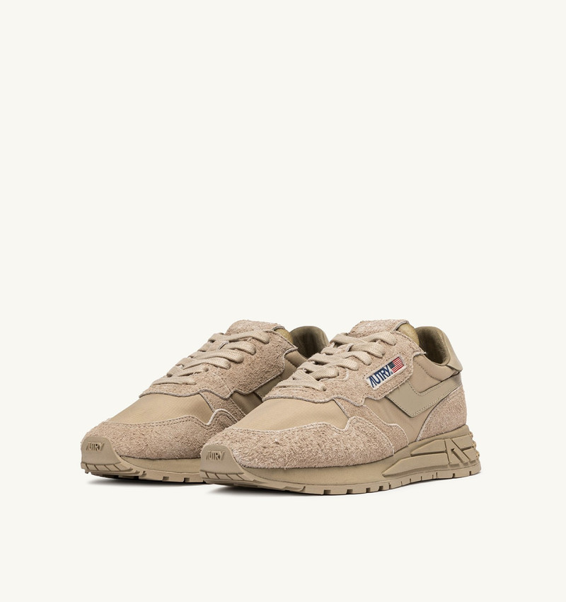 AUTRY REELWIND LOW SNEAKERS IN SAFARI NYLON AND SUEDE outlook