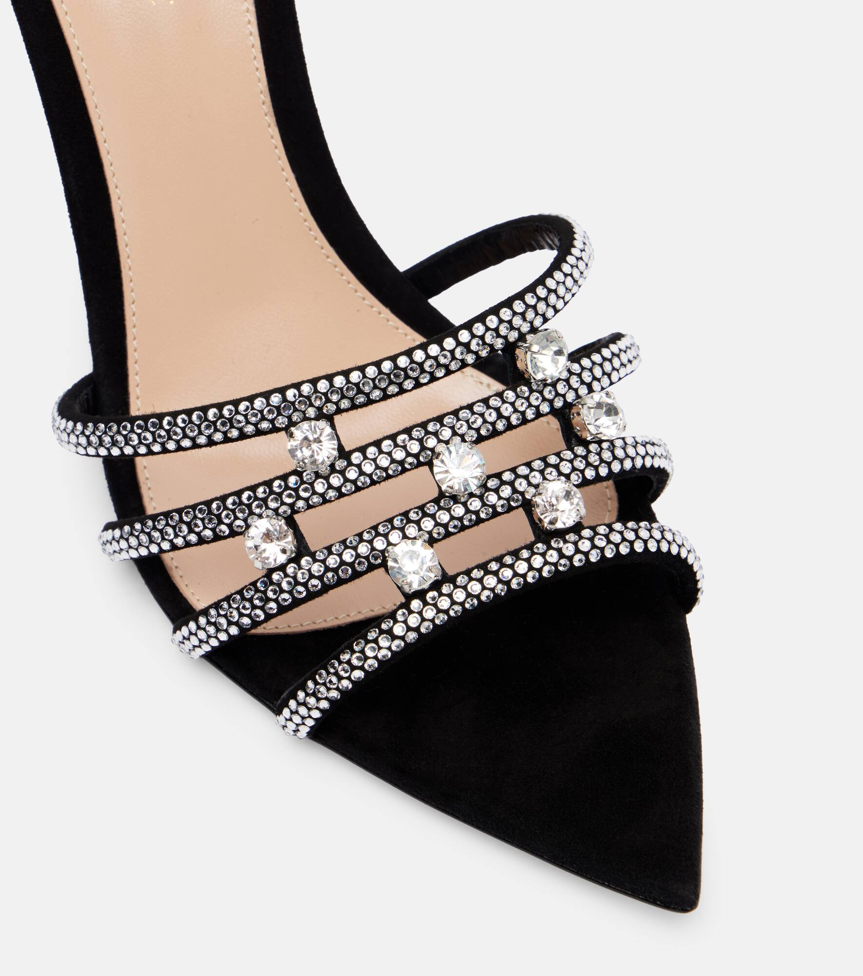 85 embellished suede mules - 5