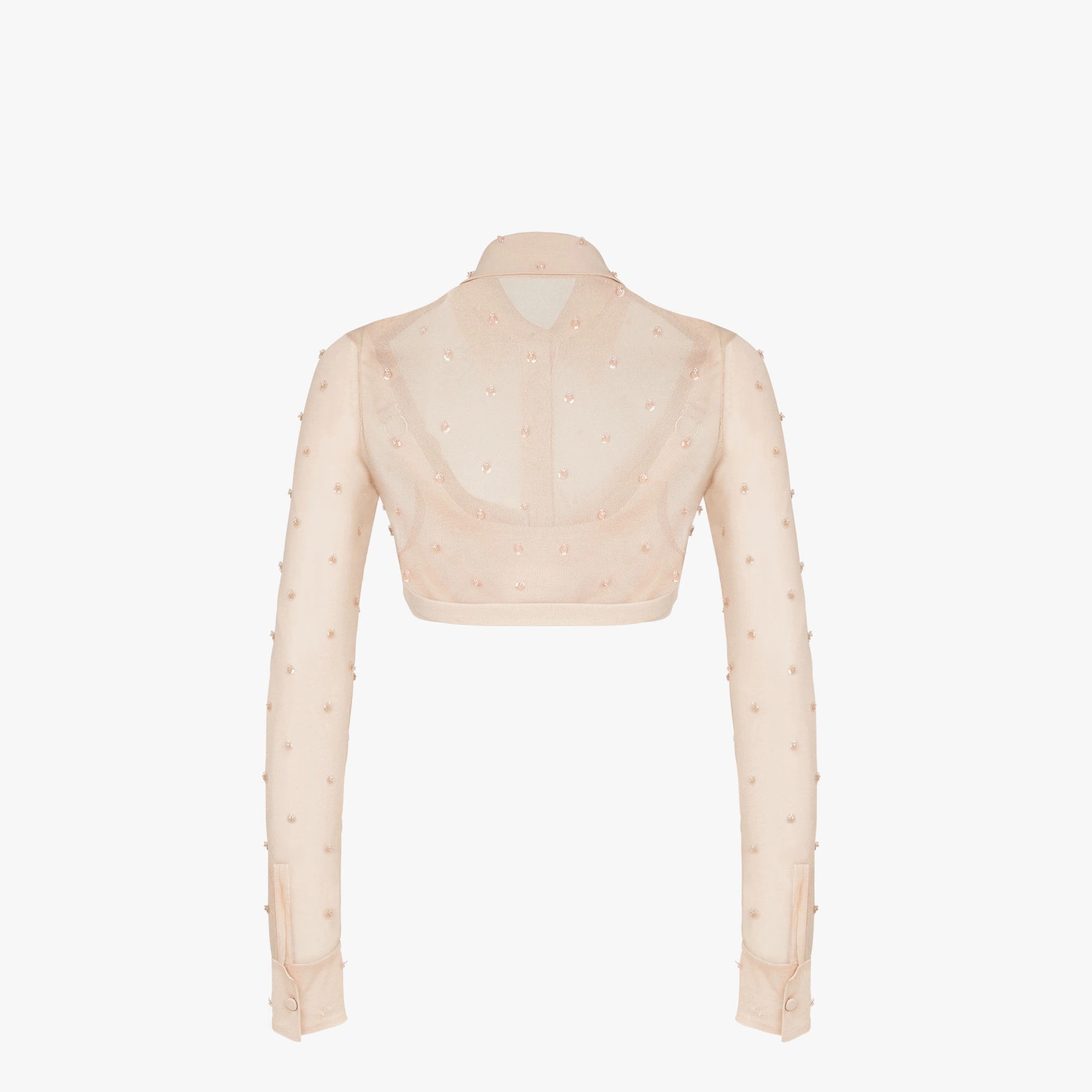 Pink silk cardigan - 2