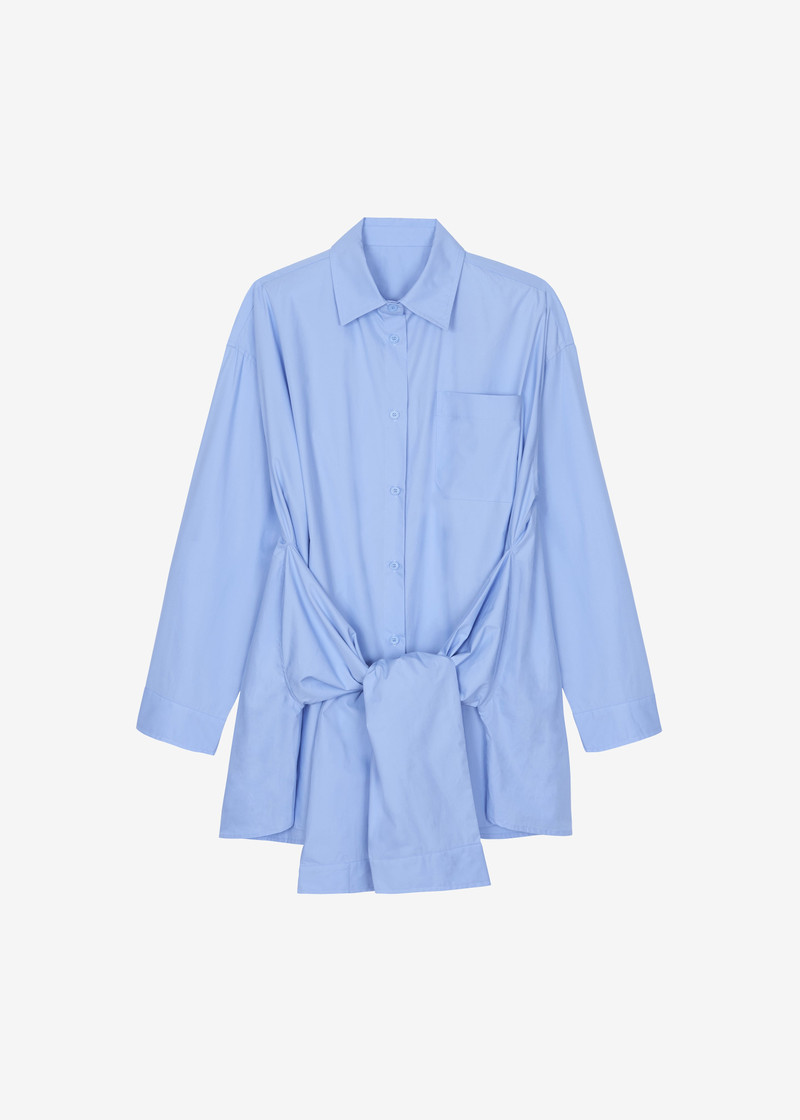 Birkholm Double Sleeve Tie Shirt - Blue 1
