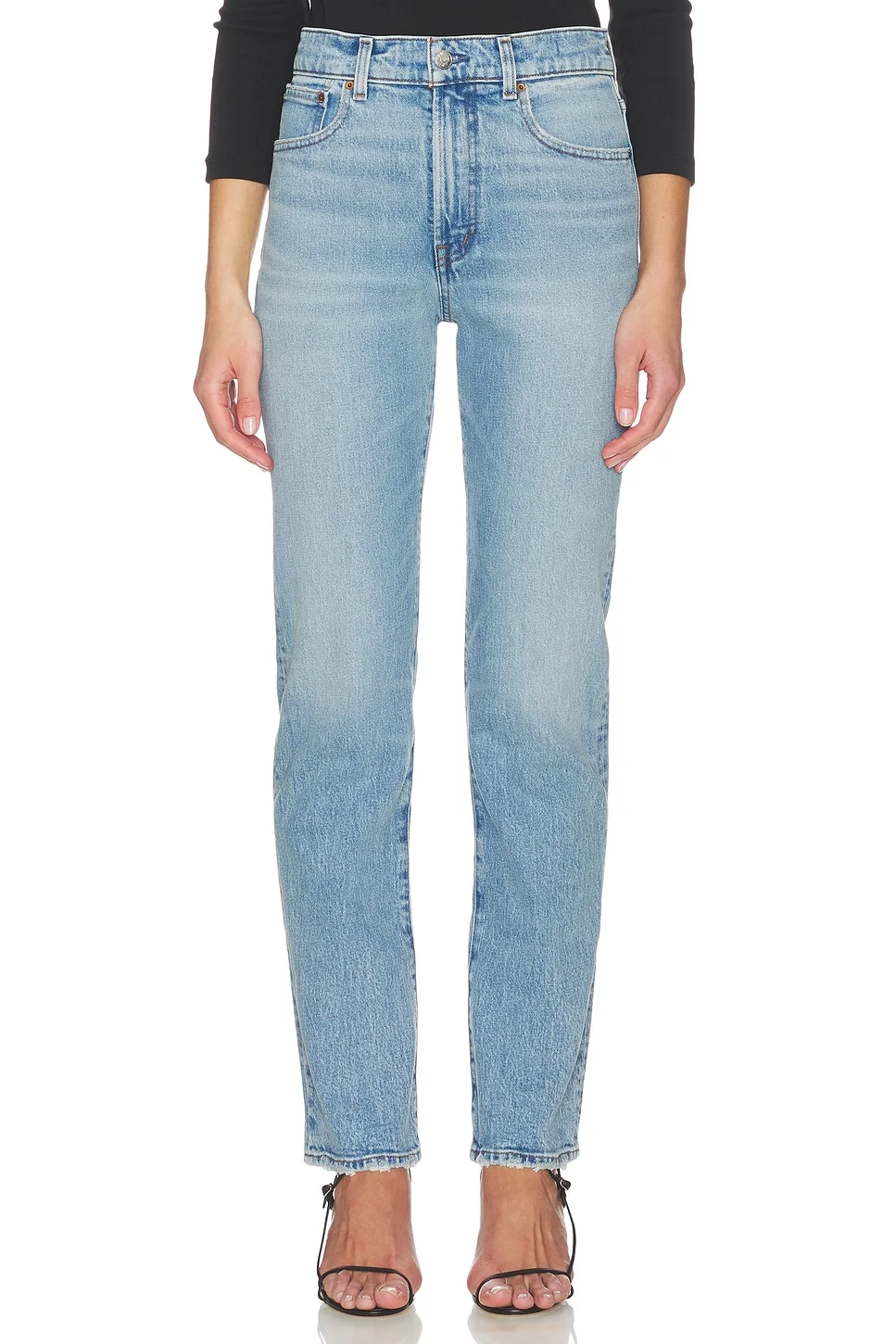Longline Straight Jeans - 1