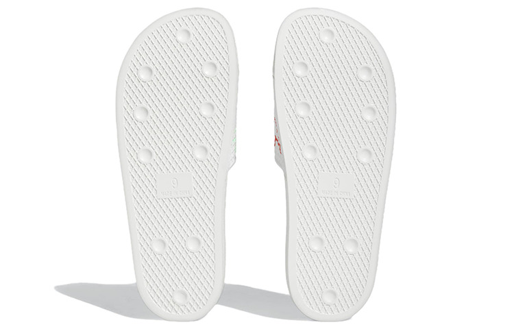 adidas Shmoofoil Slides 'Cloud White Red Pulse Mint' HQ2034 - 7