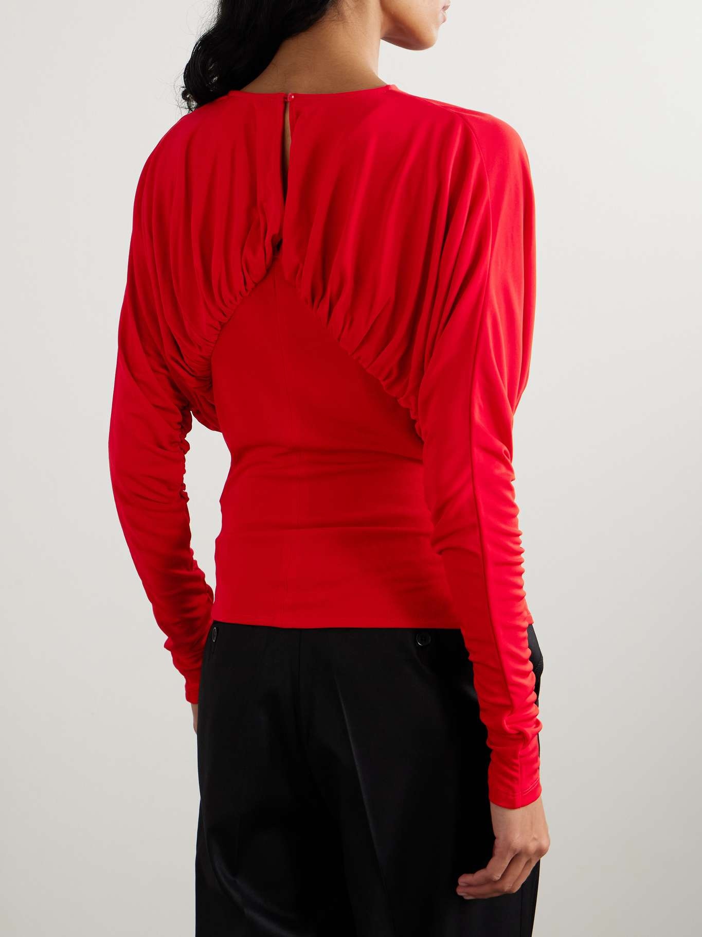 Anve ruched jersey top - 4