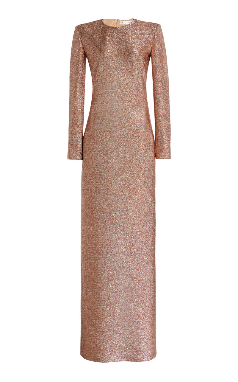 Stretch-Lamé Gown pink 1