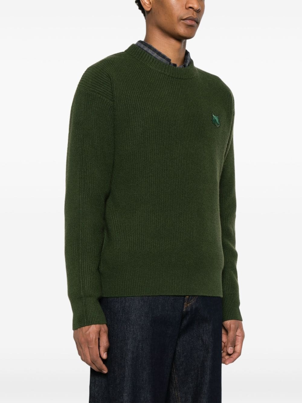 fox-motif sweater - 3