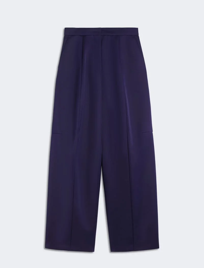 Oversize low-rise trousers - RUNWAY - DARK VIOLET - 1