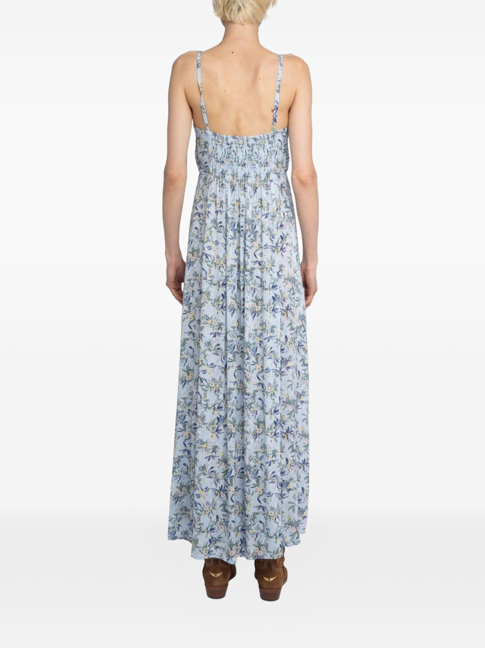 floral-pattern maxi dress - 4