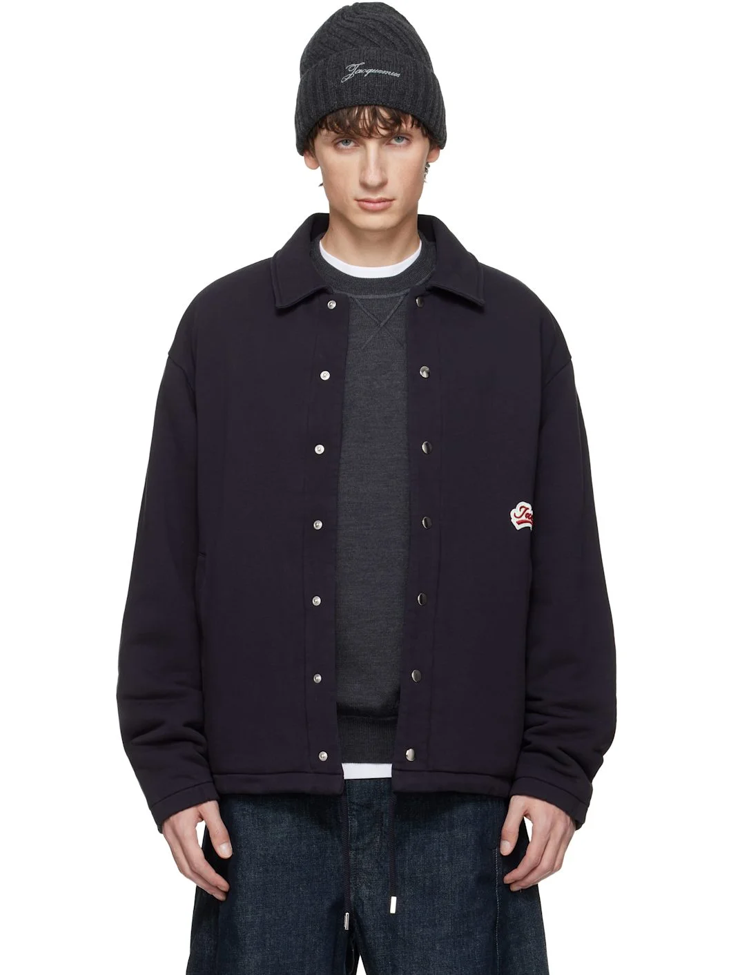 Navy 'The Gio' Overshirt - 1