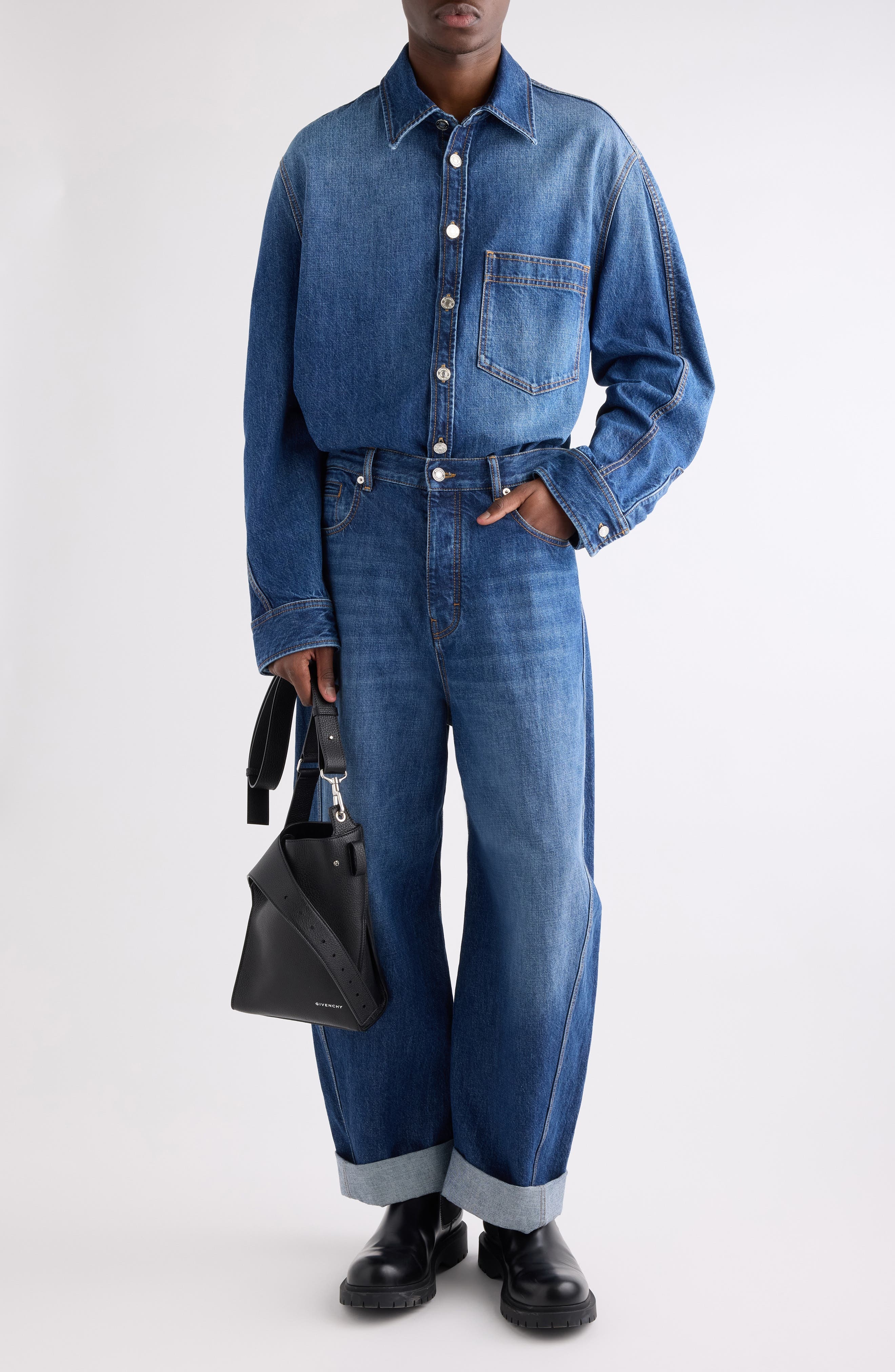 Givenchy Twisted Seam Jeans in Dark Blue at Nordstrom - 2