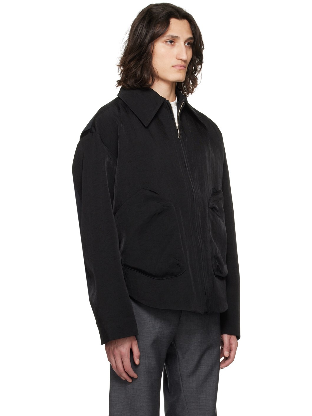 Black Larent Bomber Jacket - 2