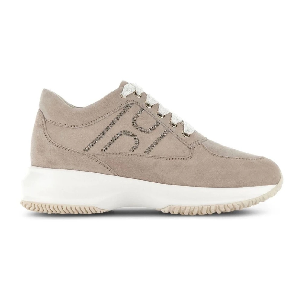 スニーカー HOGAN BEIGE LEATHER SNEAKERS Sneakers Hogan Interactive BEIGE for Woman