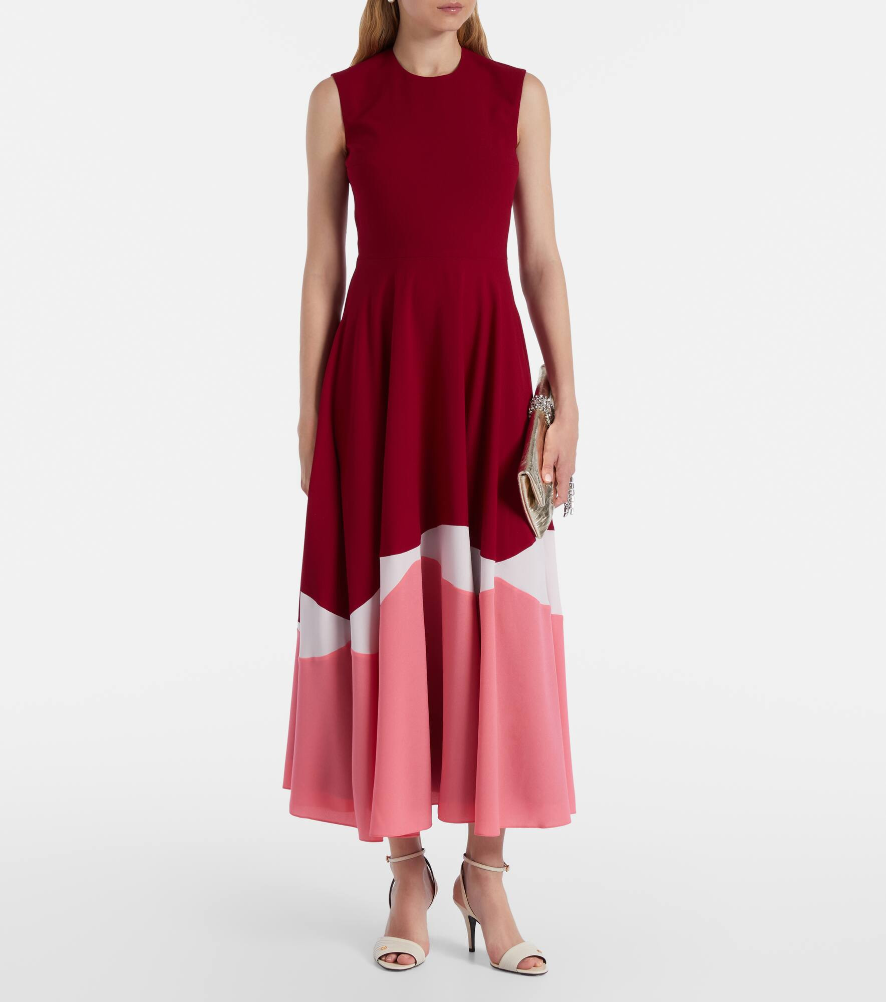 Gradient crêpe cocktail dress - 2