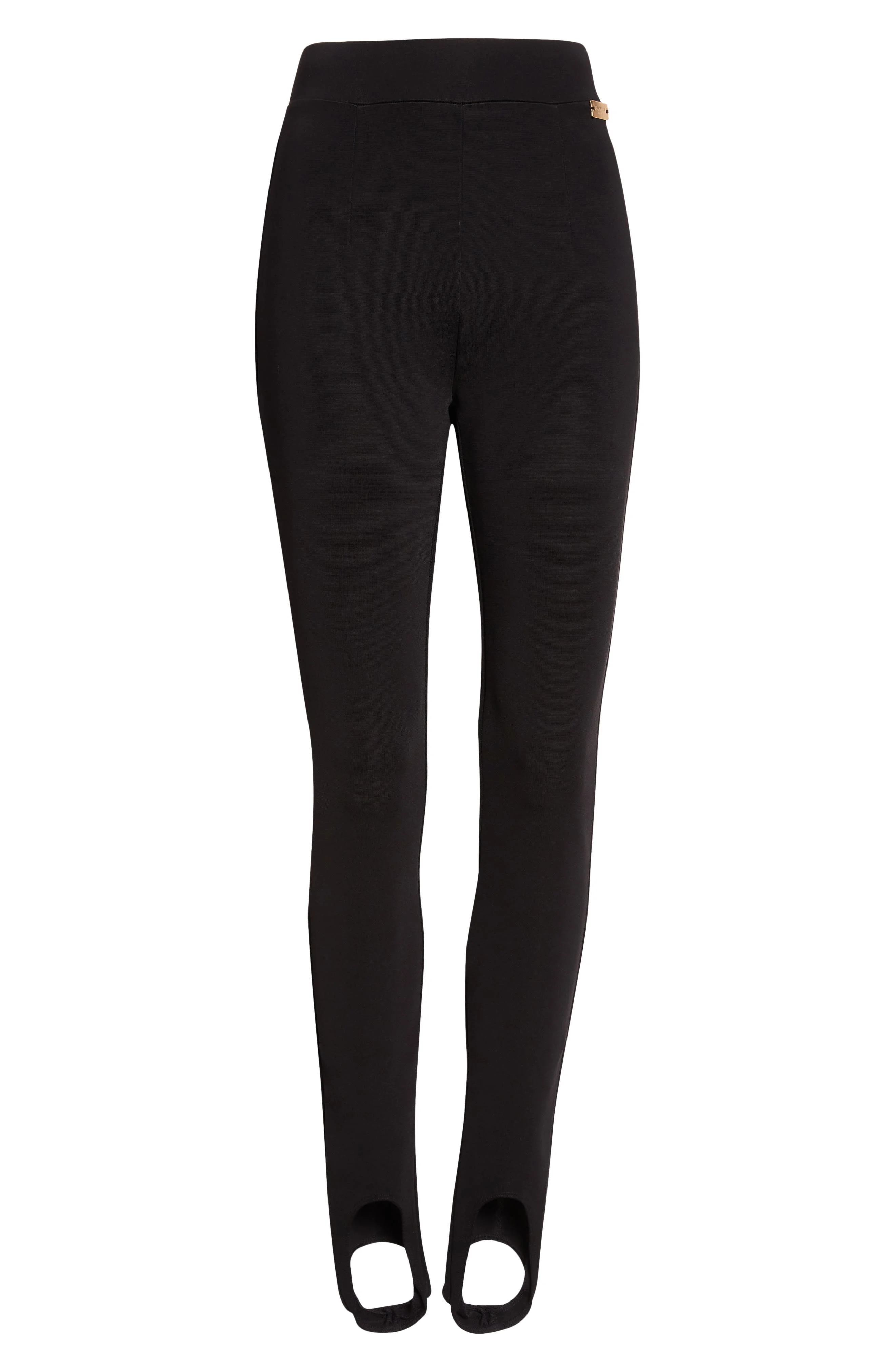 Balmain Zip Jersey Stirrup Leggings in Black at Nordstrom - 1