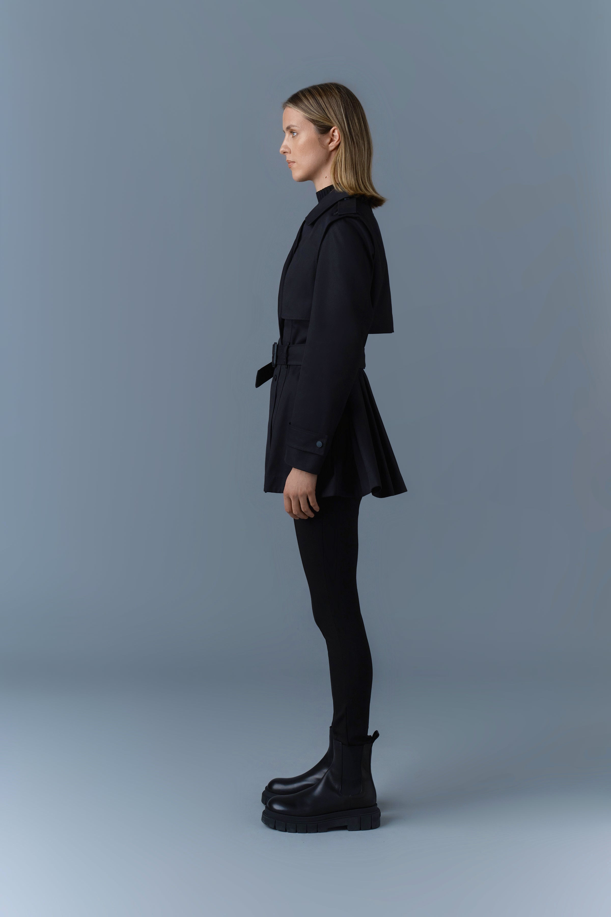 ADVA Mid-Length Buckled Belt Trench - 3
