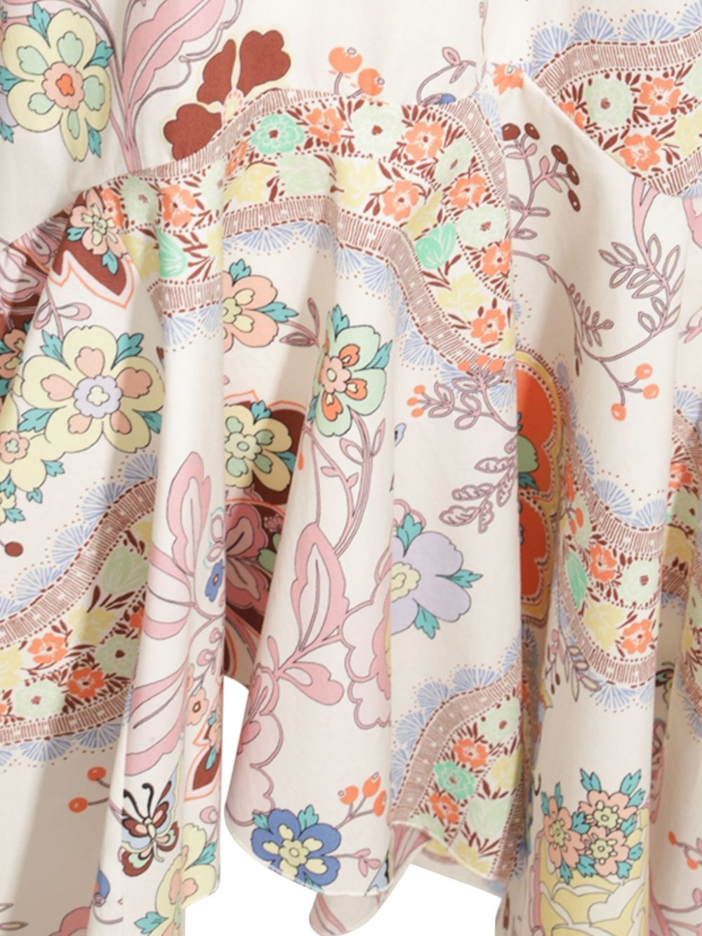 floral-print midi skirt - 3
