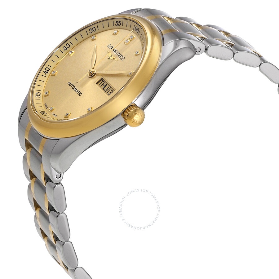 Longines Master Automatic Diamond Champagne Dial Men's Watch L2.755.5.37.7 - 2