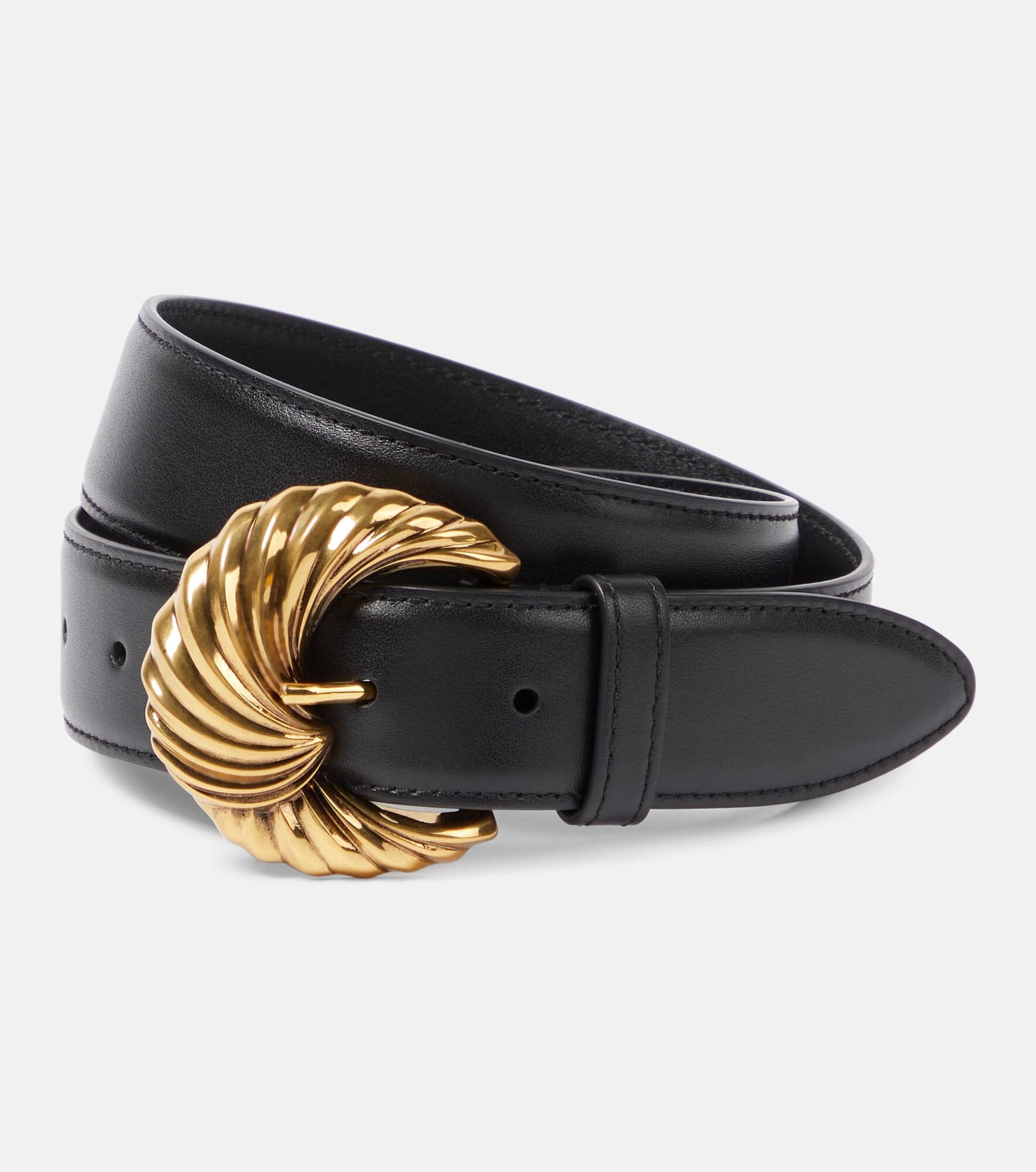 Paisley leather belt - 1