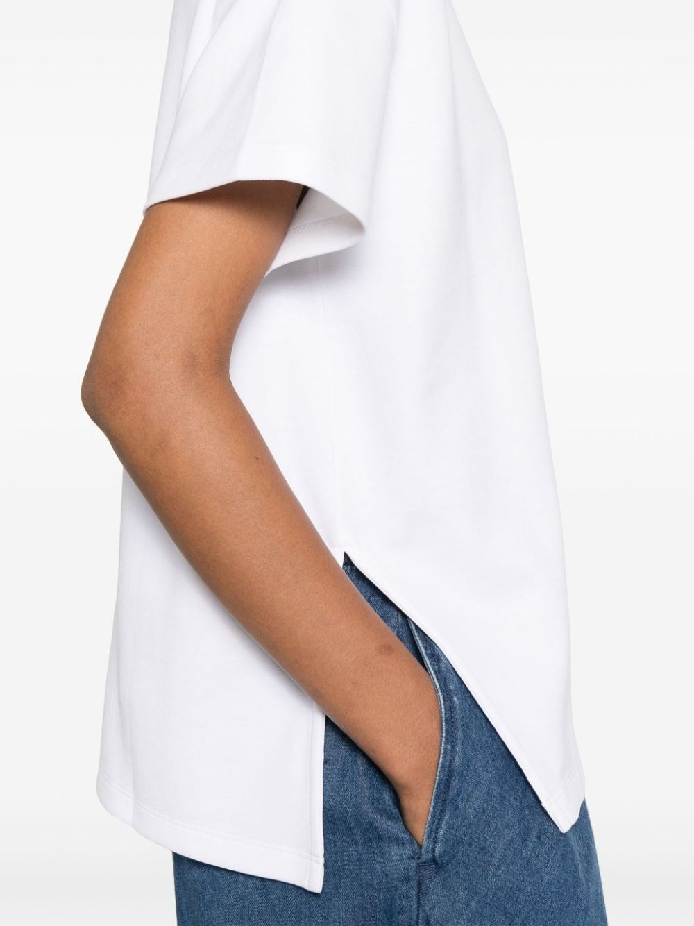 Asymmetric cotton t-shirt - 3