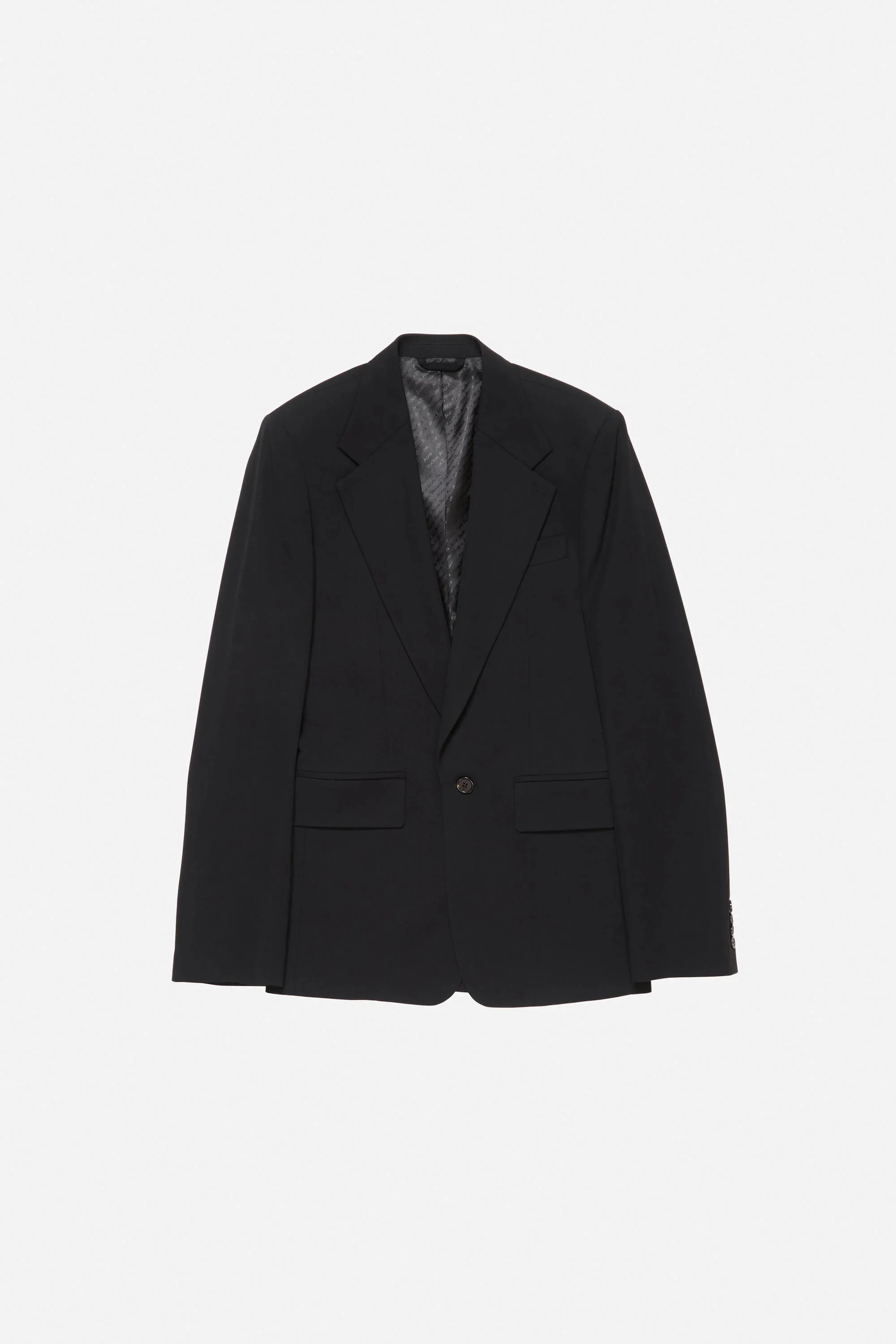 Fitted suit jacket - Black - 1
