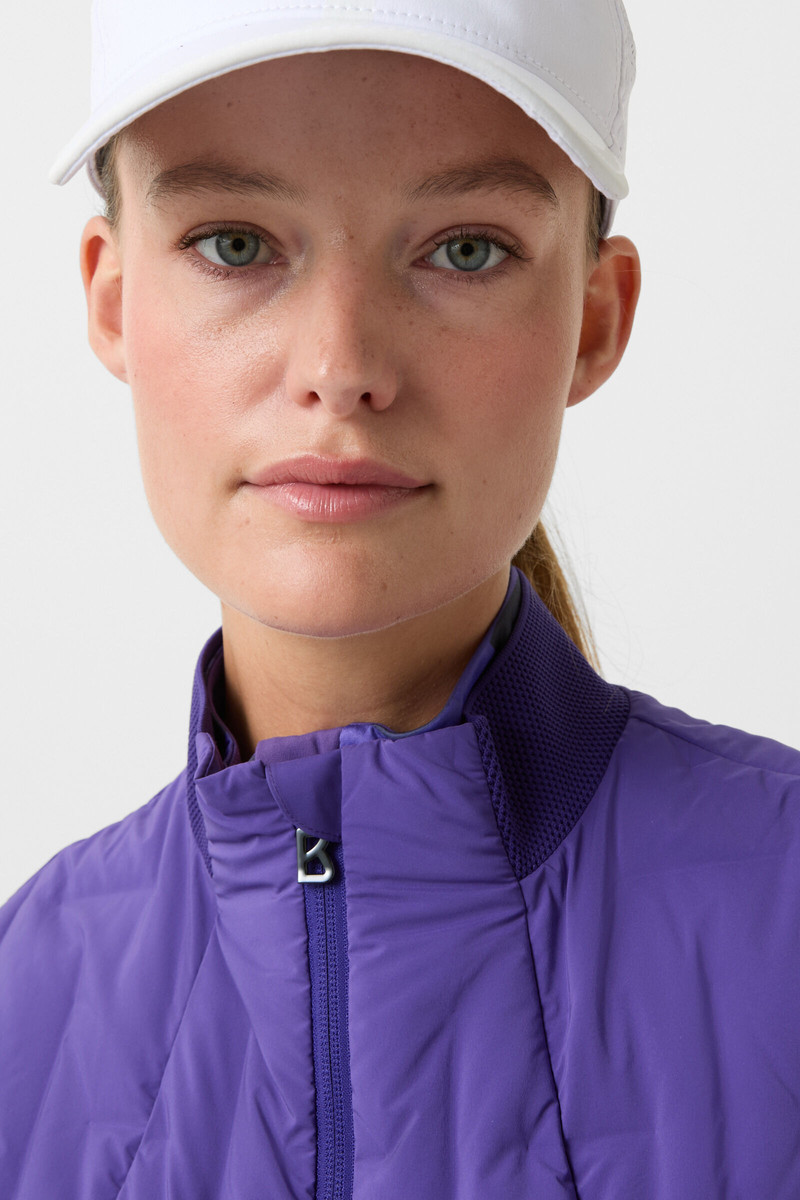 Sia down vest in Violet 5