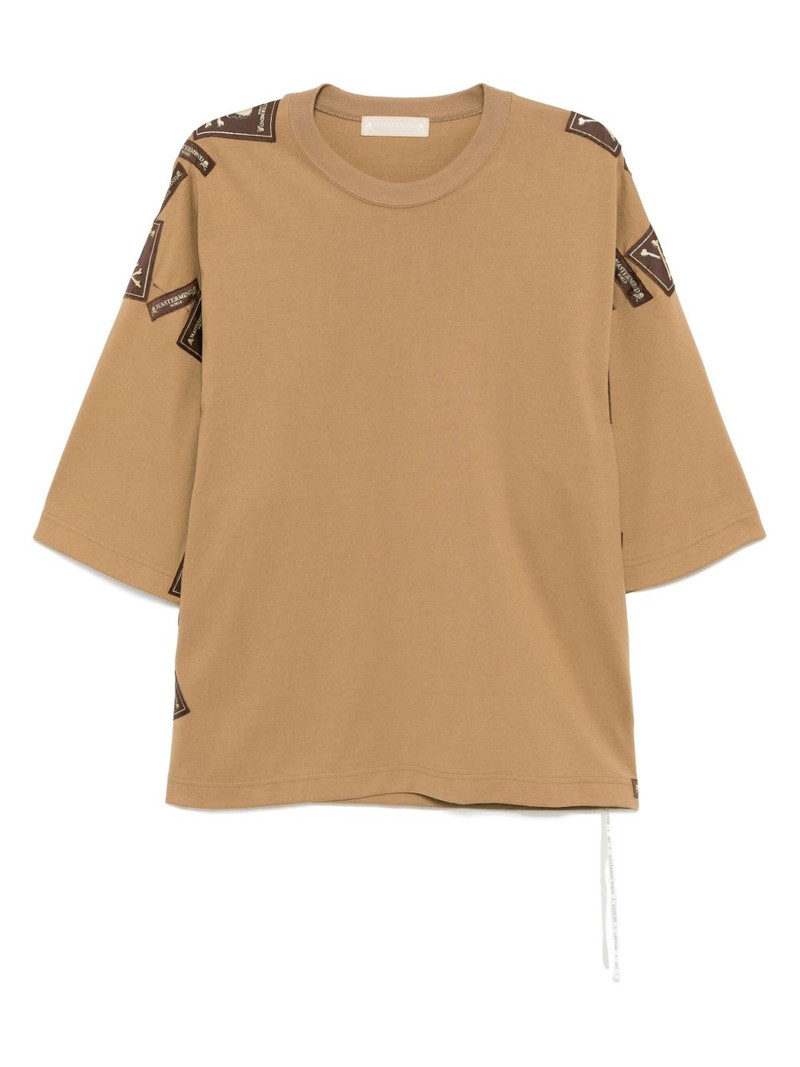 logo-embroidered t-shirt 1