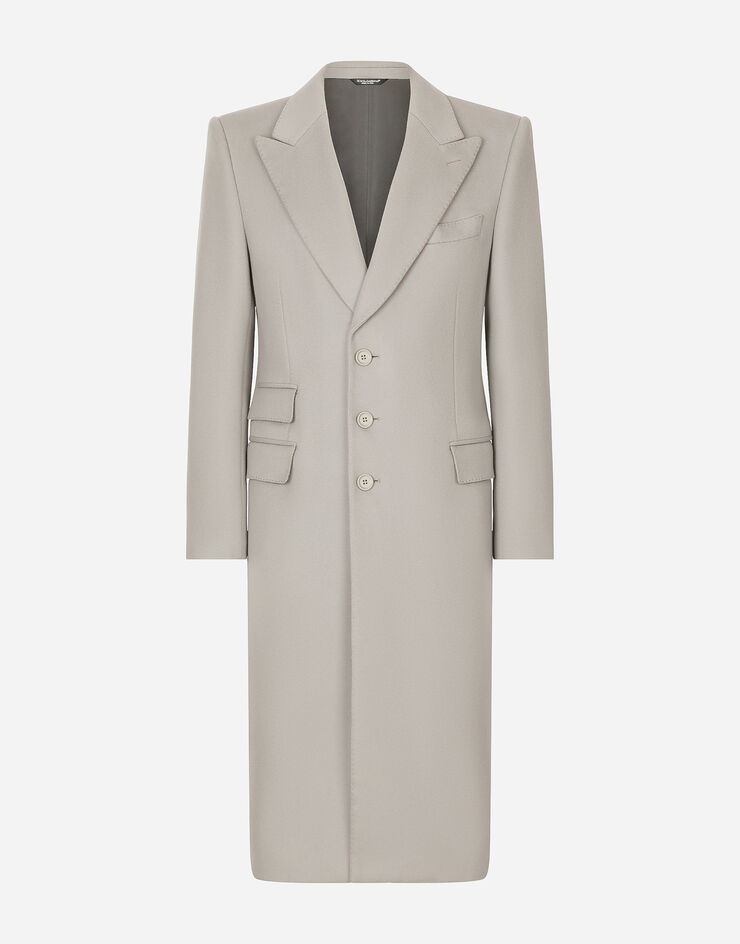 Single-breasted double cashmere coat - 1