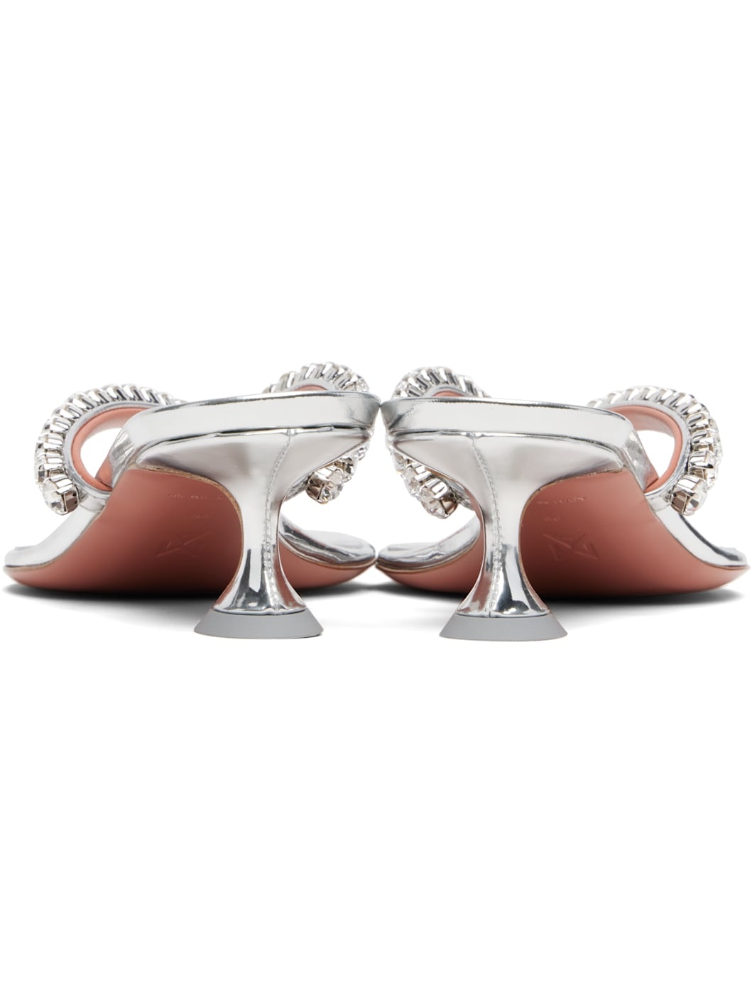 Silver Gigi Thong Heeled Sandals - 2