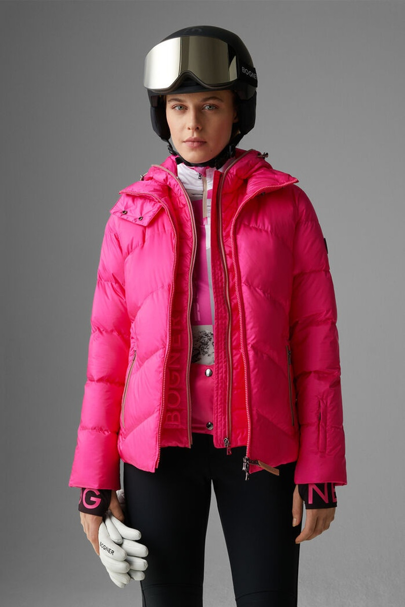 Callie Down ski jacket in Pink 2