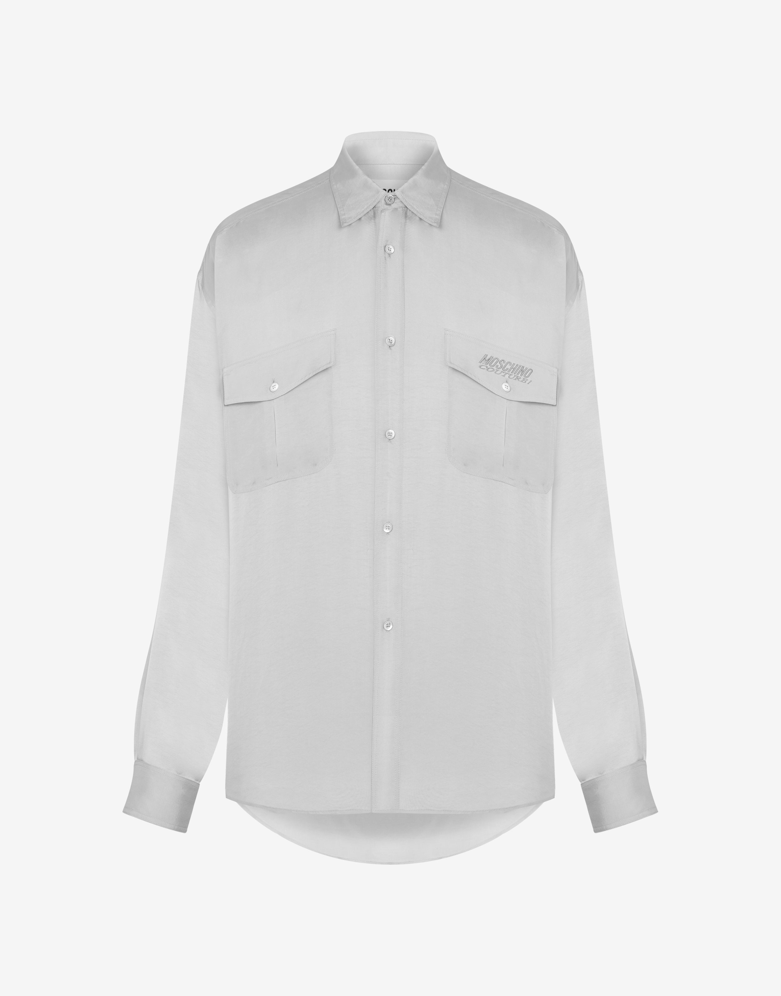 CUPRO AND VISCOSE TWILL SHIRT - 1