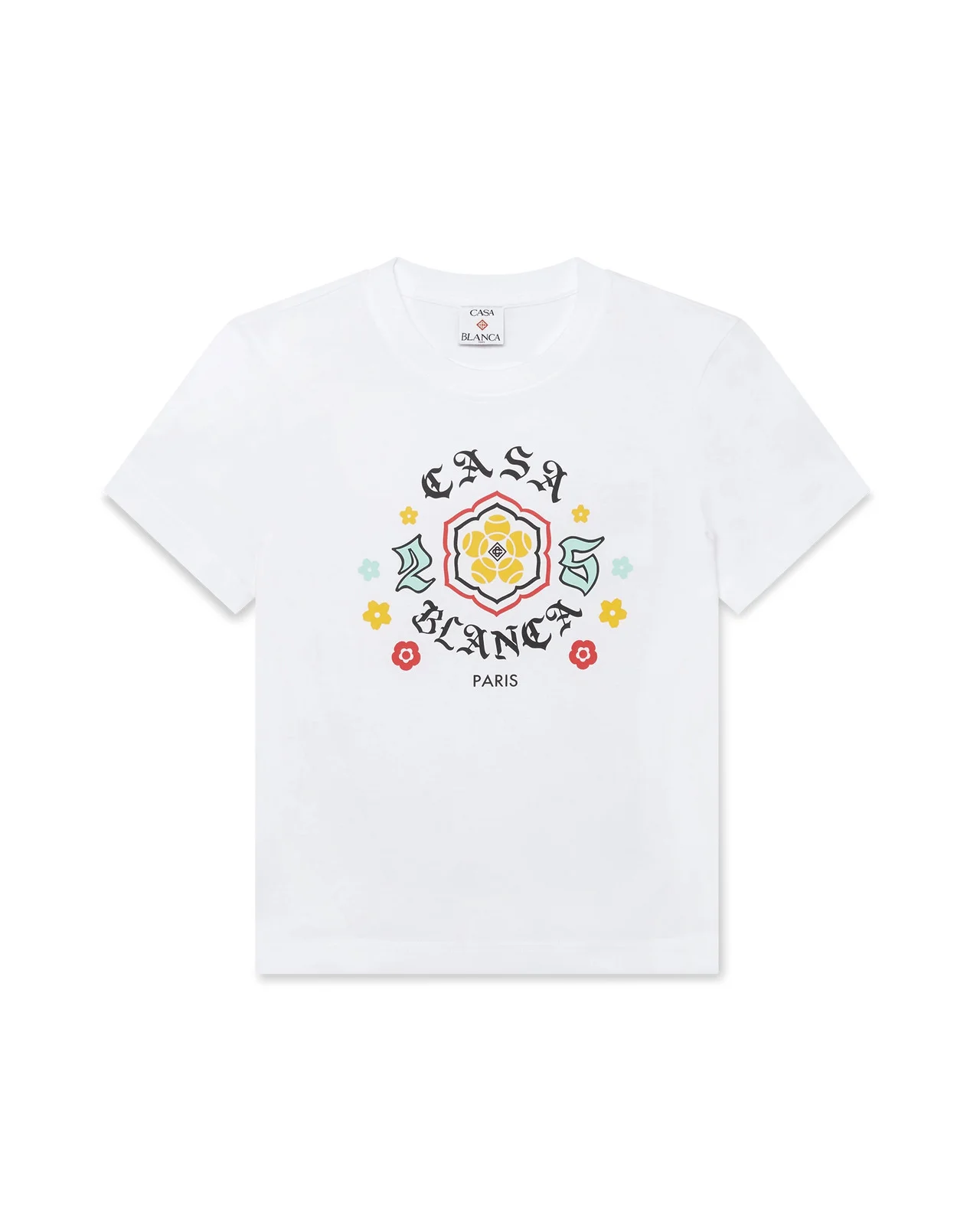 Emblem Fitted Short Sleeve T-Shirt | Casablanca Paris - 1