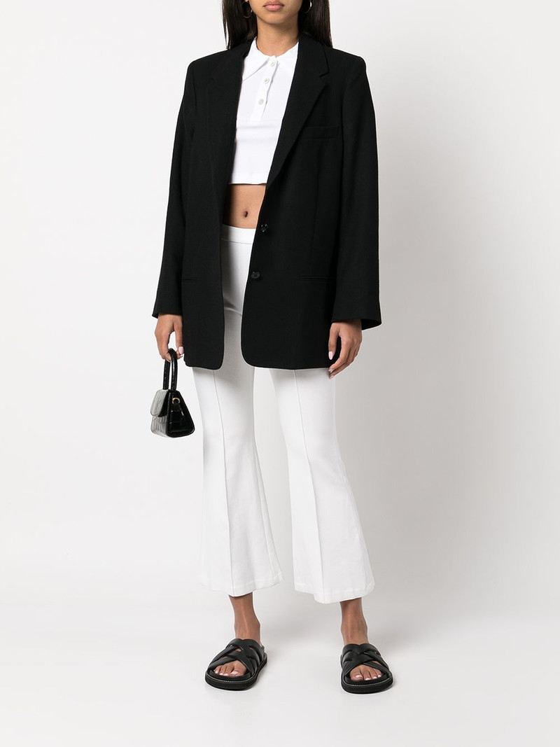ROSETTA GETTY cropped shortsleeved polo shirt outlook