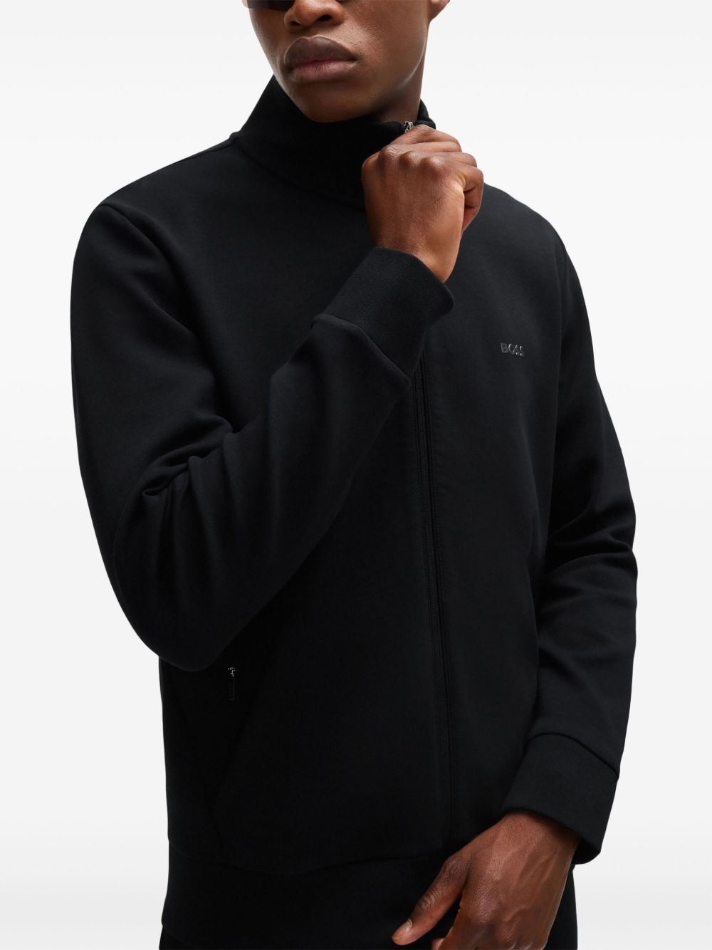 logo-print zip-up sweatshirt - 5