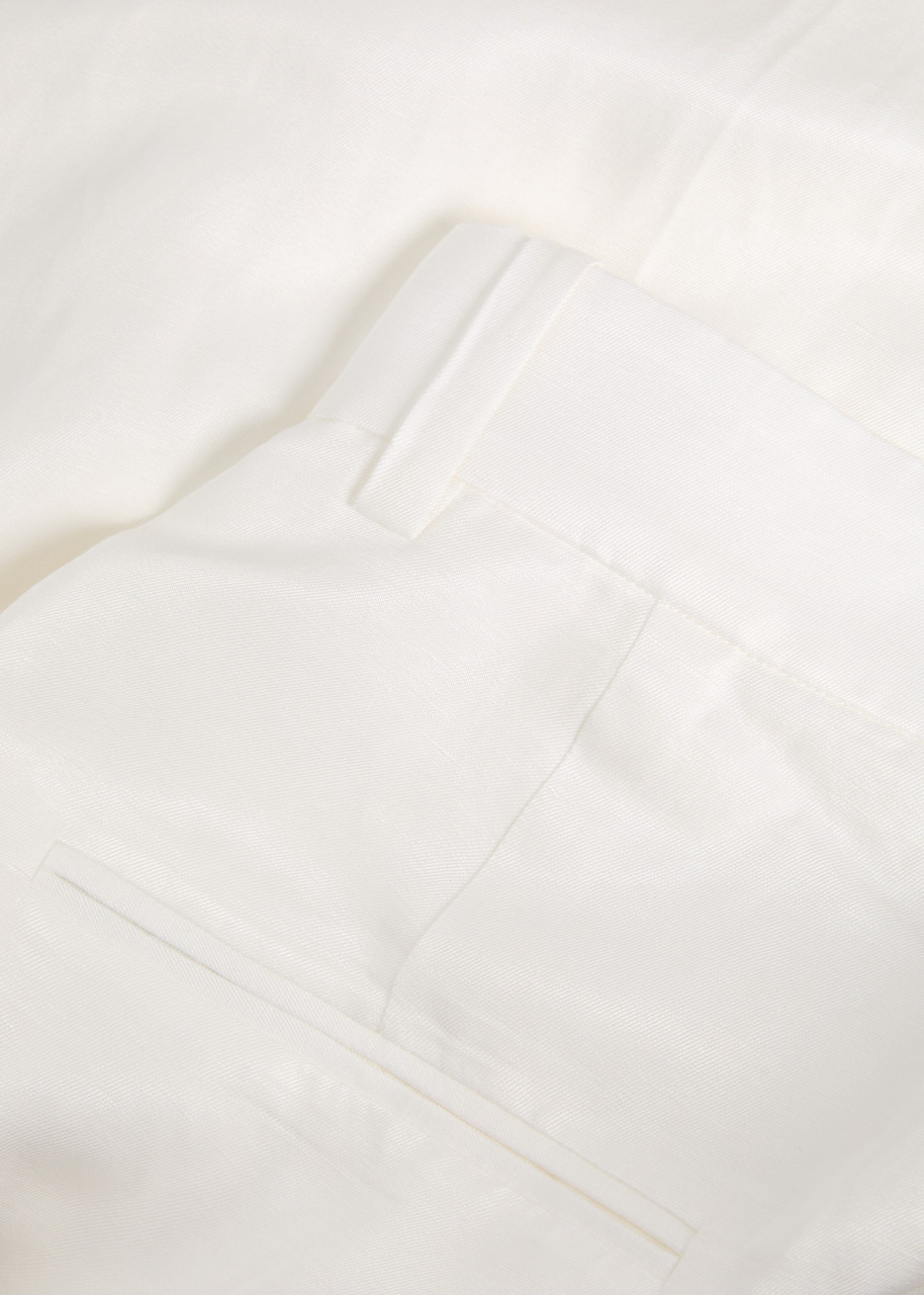 Anine Bing Lou Pleated Satin Trousers - 5