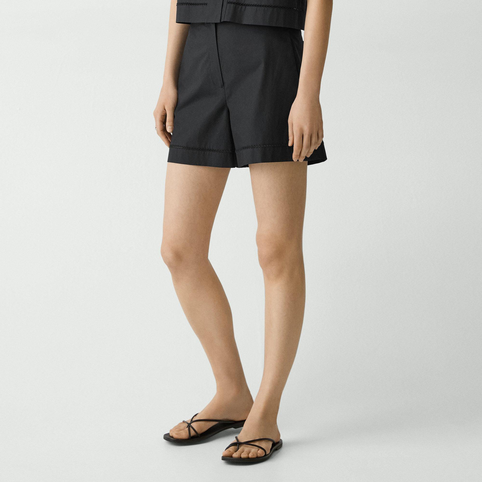 Eyelet Short in City Poplin - 5