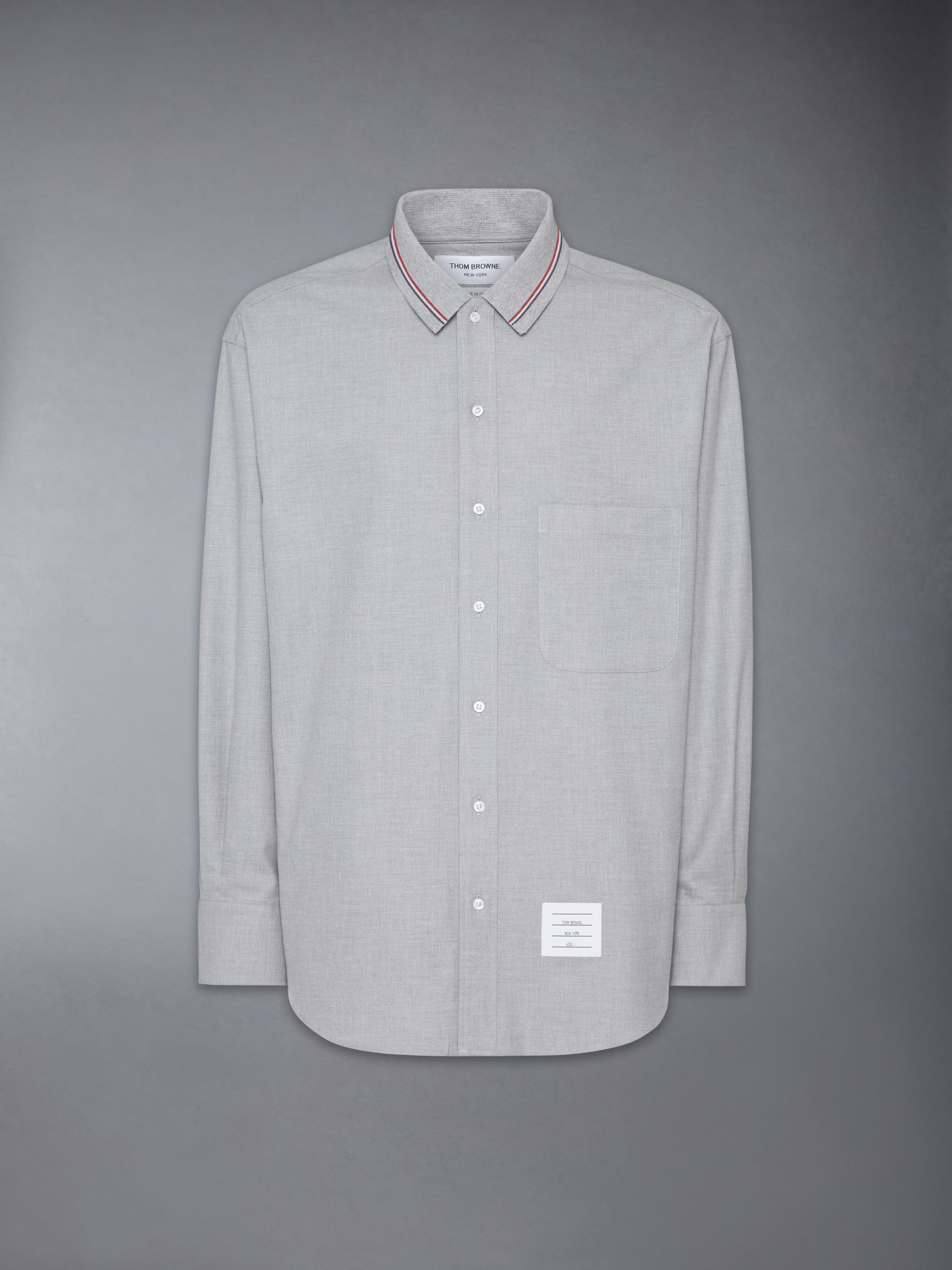 Stripe Cotton Flannel Oversized Shirt - 7