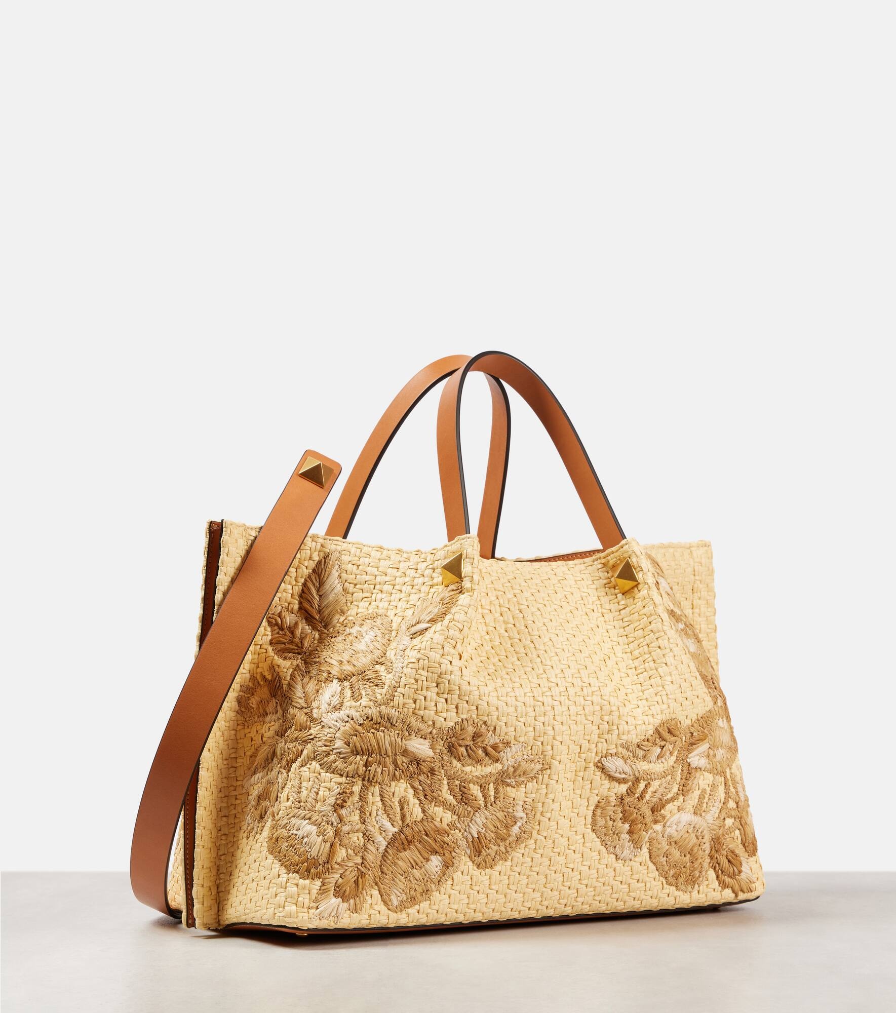VLogo Medium floral shoulder bag - 4
