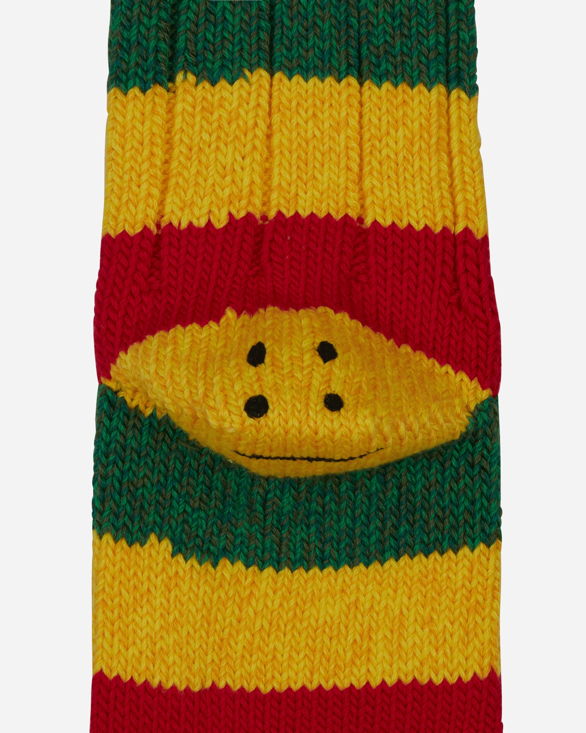 56 Yarns Rasta Rainbowy Happy Heel Socks Red / Yellow / Green - 4