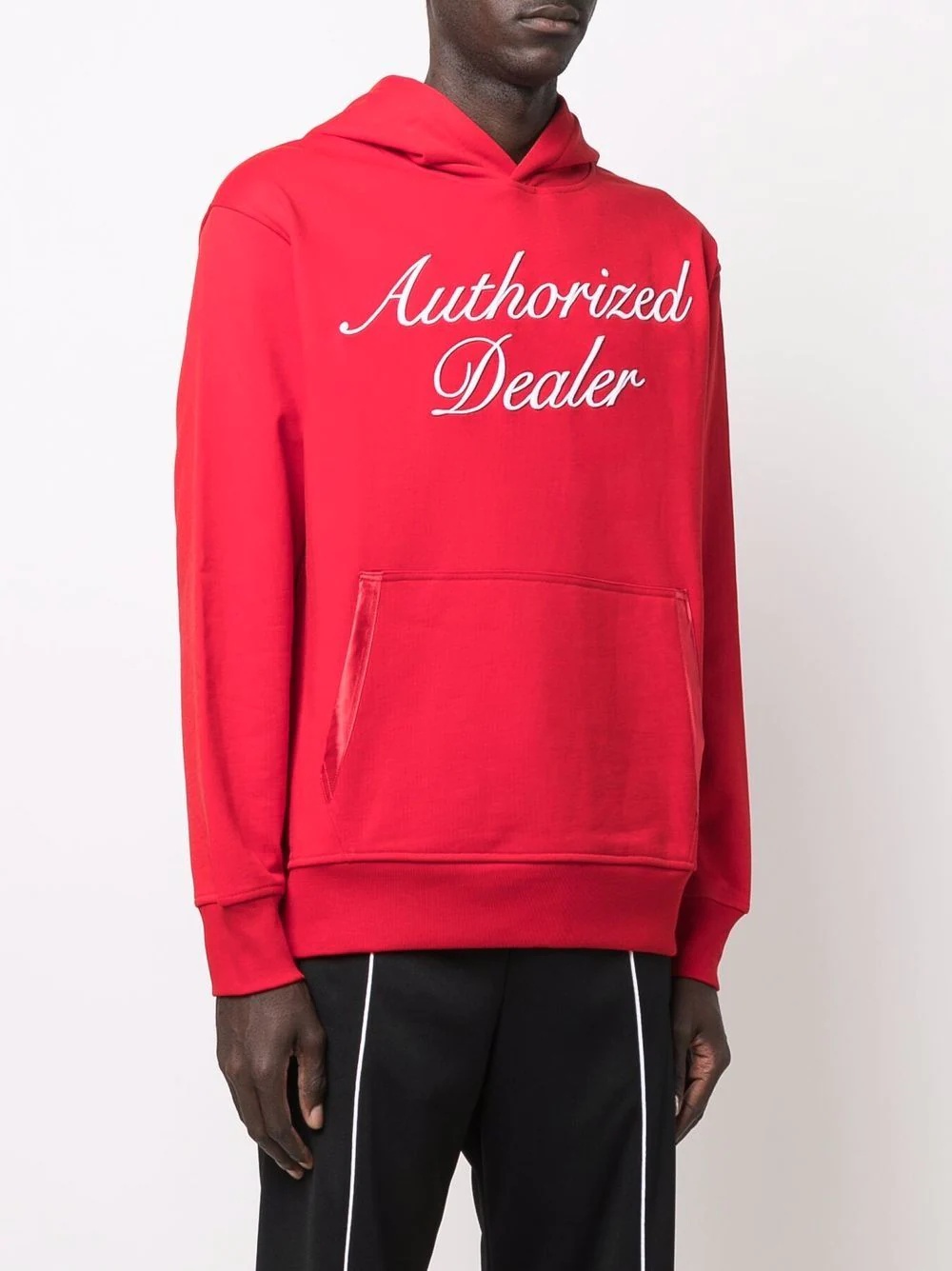 slogan print hooded sweatshirt - 3