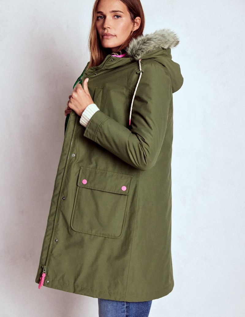 4-In-1 Hooded Parka-Woodland Green 3
