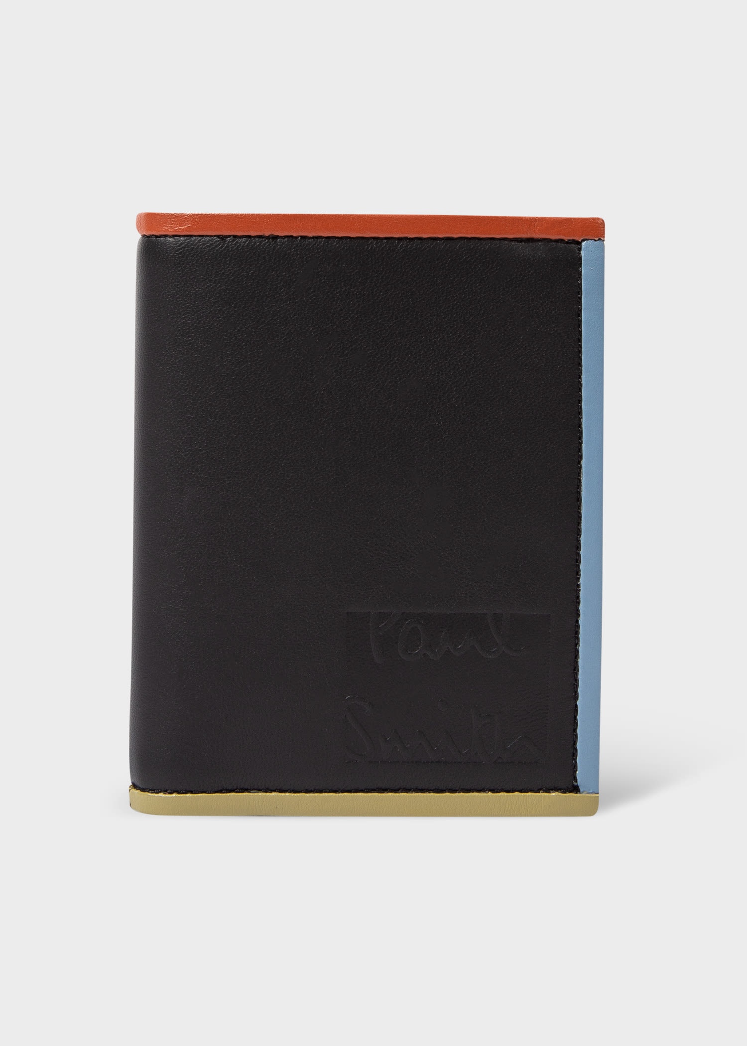 Leather Contrast Trim Billfold Wallet - 1