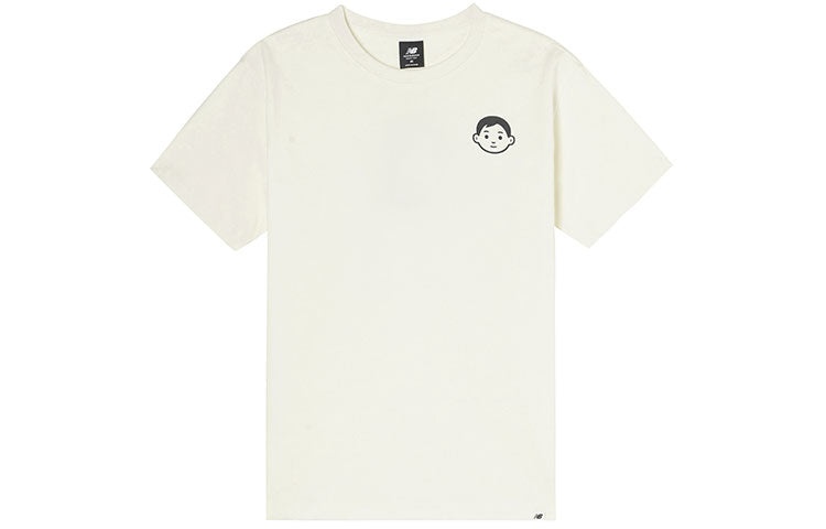 New Balance x Noritake Crossover Funny Pattern Printing Round Neck Short Sleeve Couple Style White A - 2