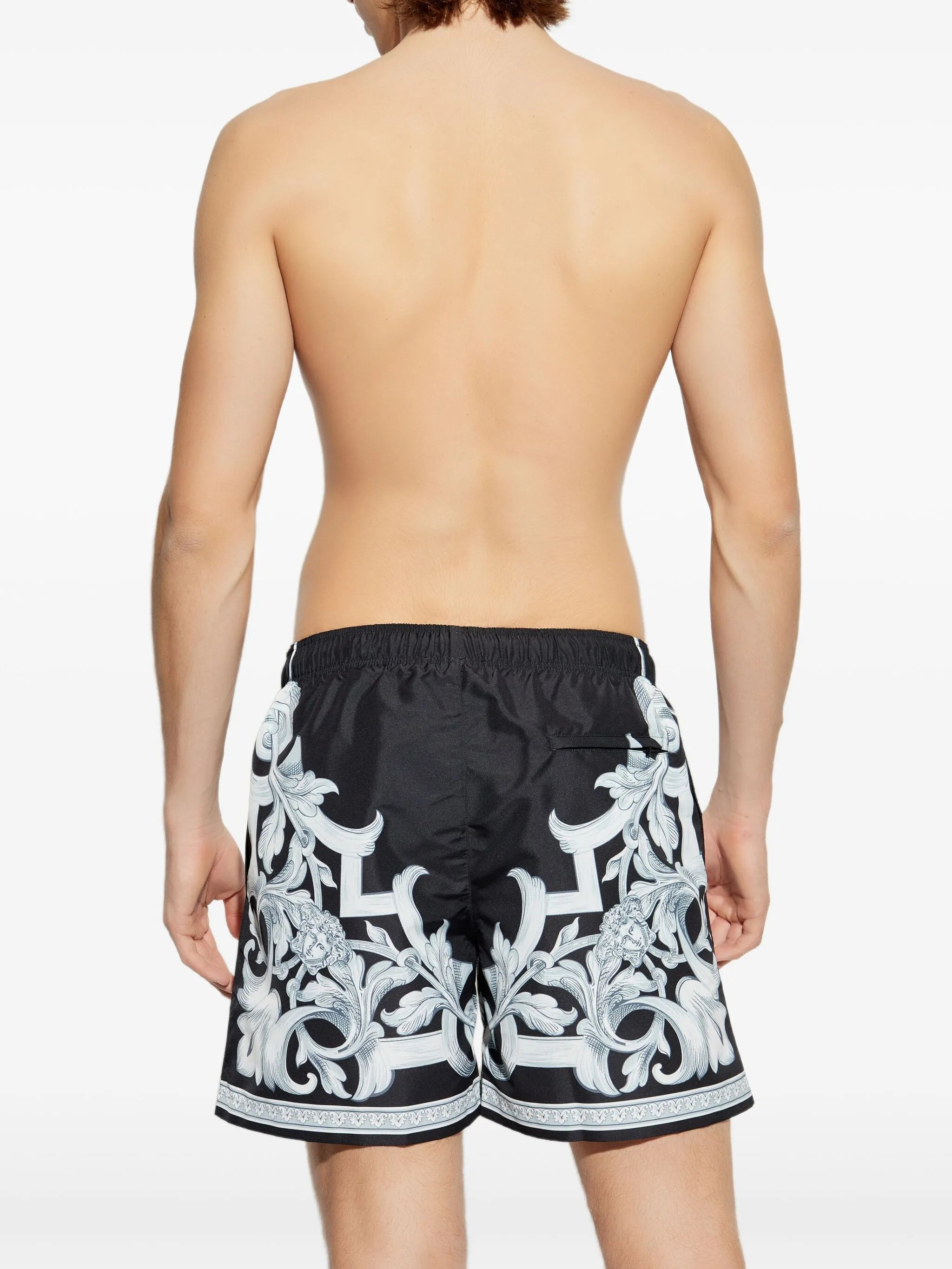 Barocco-print swim shorts - 3