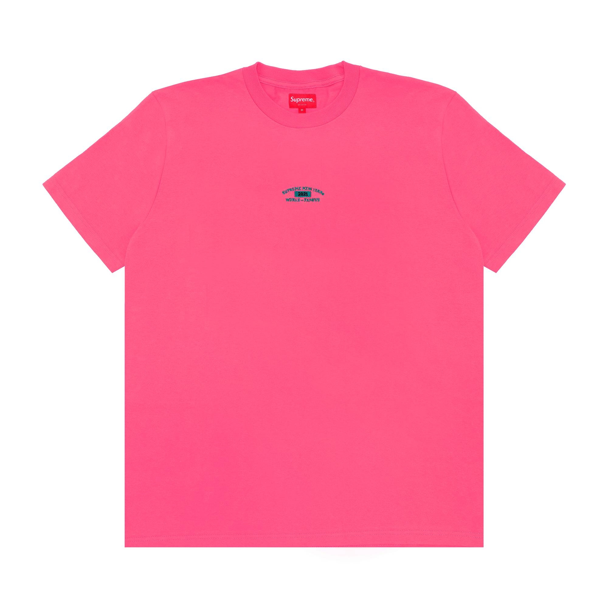 Supreme World Famous Short-Sleeve Top 'Bright Pink' - 1