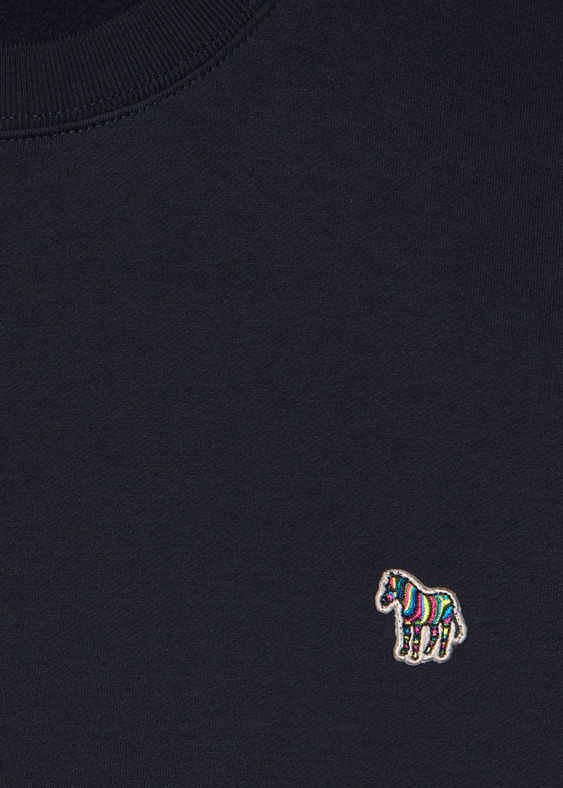 Paul Smith Navy Blue Zebra Logo Cotton Sweatshirt outlook