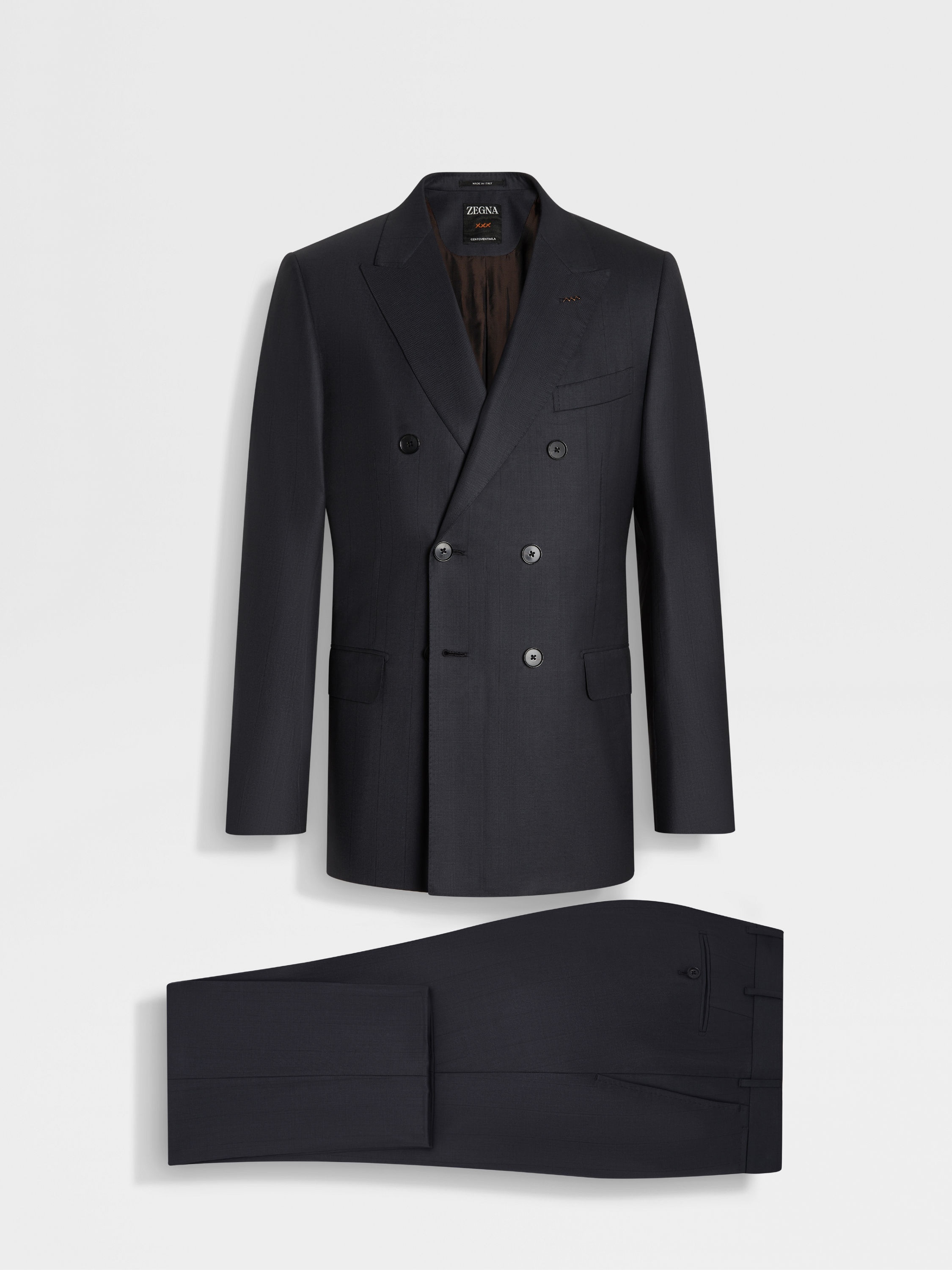 DARK GREY CENTOVENTIMILA WOOL SUIT - 2